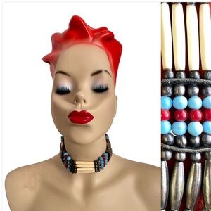 VINTAGE Y2K Southwestern Style Choker Necklace O/S
